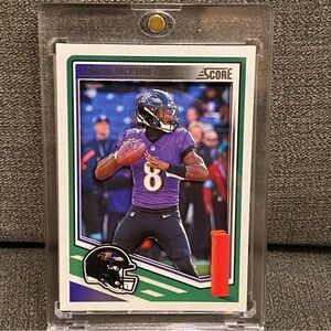 Custom 3D Floater - Lamar Jackson Score card